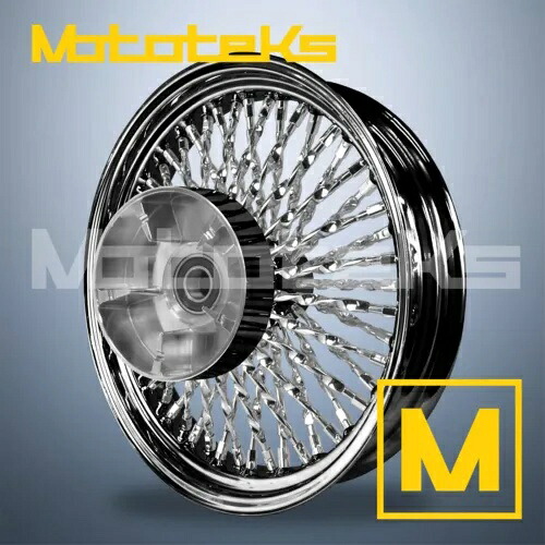 18X5.5 カリファットスポークホイール 52 ステンレスハーレーツーリング用リアクッションリム 18X5.5 CALI FAT SPOKE WHEEL 52 STAINLESS FOR HARLEY TOURING REAR CUSH RIM 【並行輸入品】｜カスタムパーツ WORLD倉庫
