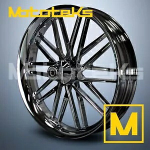 23 インチ 23X3.5 シフト マグ ホイール オールブラック インド 2012 年以降のツーリング バガー用 23\
