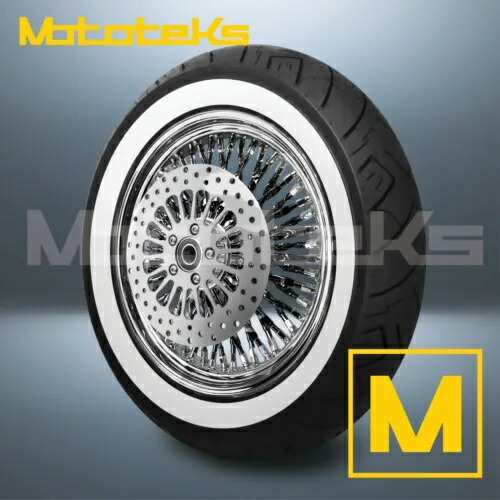 16X3.5 カリ ファット スポーク ホイール 52 ステンレス ハーレー ソフテイル スポーツスター フロント リム用 16X3.5 CALI FAT SPOKE WHEEL 52 STAINLESS FOR HARLEY SOFTAIL SPORTSTER FRONT RIM 【並行輸入品】