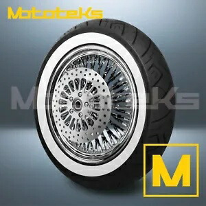 18インチ 18X3.5 カリ ファット スポーク ホイール 52 ステンレス ハーレー ソフテイル用 リアリム 18\