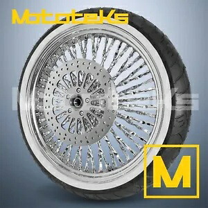 23X3.5 カリファットスポークホイール 52 ステンレスハーレーソフテイル用フロントリム 23X3.5 CALI FAT SPOKE WHEEL 52 STAINLESS FOR HARLEY SOFTAIL FRONT RIM 【並行輸入品】