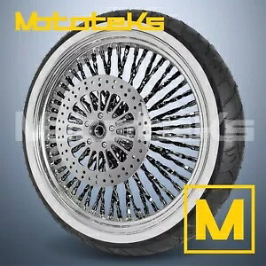 21X3.5 カリファットスポークホイール 52 ステンレスハーレーソフテイル用フロントリム 21X3.5 CALI FAT SPOKE WHEEL 52 STAINLESS FOR HARLEY SOFTAIL FRONT RIM 【並行輸入品】