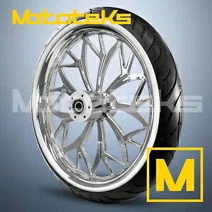 21インチ 21X3.25 VENOM MAG ホイール クローム インディアン ツーリング バガー ホワイト タイヤ用 21\