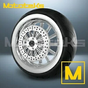 18インチ 18x3.5 サーティーン マグ ホイール クローム ハーレー ソフテイル フロント用 18" 18x3.5 THIRTEEN MAG WHEEL CHROME FOR HARLEY SOFTAIL FRONT 【並行輸入品】｜カスタムパーツ WORLD倉庫