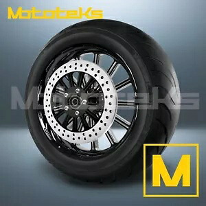 18インチ 18x3.5 サーティーン マグ ホイール ブラック マシン ハーレー ツーリング バガー リア用 18\