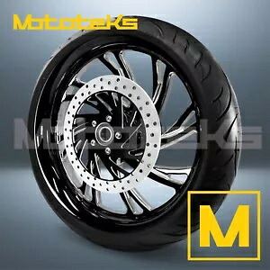 18インチ 18x3.5 NEO MAG ホイール ブラック マシン ハーレー ツーリング バガー リア用 18\