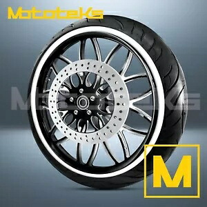 21インチ 21x2.15 レイブ マグ ホイール ブラック マシン ハーレー ソフテイル フロント用 21\