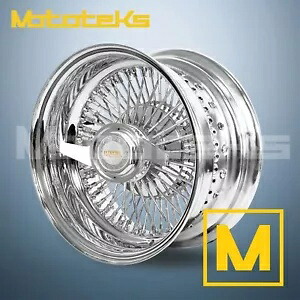 14X7 ルクソール ワイヤー ホイール 72 ストレート REV クローム リム アダプター ノックオフ ハンマー 14X7 LUXOR WIRE WHEELS 72 STRAIGHT REV CHROME RIMS ADAPTER KNOCK OFF HAMMER 【並行輸入品】