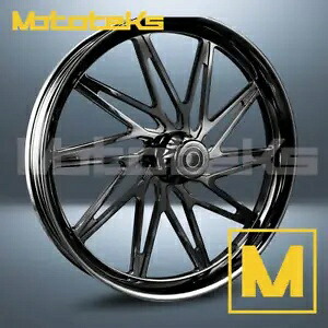 26インチ 26x3.75 エッジマグホイール ブラック ハーレーツーリングバガーフロント用 26" 26x3.75 EDGE MAG WHEEL BLACK FOR HARLEY TOURING BAGGER FRONT 【並行輸入品】|カスタムパーツ WORLD倉庫