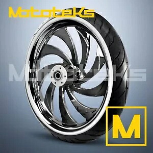 23インチ 23X3.5 VAIN MAG ホイール オールブラック インディアン ツーリング バガー ホワイト タイヤ用 23" 23X3.5 VAIN MAG WHEEL ALL BLACK FOR INDIAN TOURING BAGGER WHITE TIRE 【並行輸入品】|カスタムパーツ WORLD倉庫
