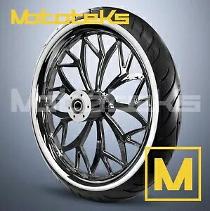 23インチ 23X3.5 VENOM MAG ホイール オールブラック インディアン ツーリング バガー ホワイト タイヤ用 23\