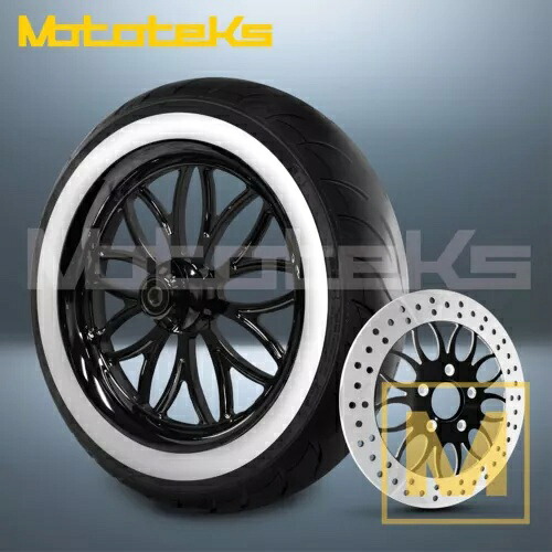18インチ 18x3.5 レイブ マグ ホイール ブラック ハーレー ツーリング バガー フロント用 18\