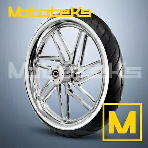 23インチ 23X3.5 RAY MAG ホイール クローム インディアン ツーリング バガー ホワイト タイヤ用 23\\\