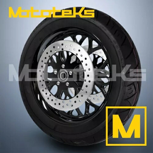 16インチ 16x3.5 ウイルスマグホイール ブラック ハーレーツーリングバガーフロント用 16\\\