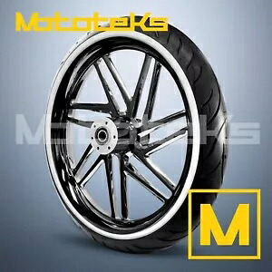 23インチ 23X3.5 RAY MAG ホイール オールブラック インディアン ツーリング バガー ホワイト タイヤ用 23\\\