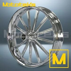 21インチ 21x3.25 サーティーンマグホイール ハーレーツーリングバガーフロント用 クローム 21\