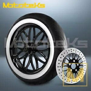 16インチ 16x3.5 レイブ マグ ホイール ブラック ハーレー ツーリング バガー フロント用 16\
