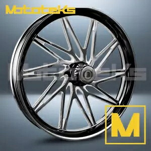 26インチ 26x3.75 エッジ マグ ホイール ブラック マシン ハーレー ソフテイル フロント用 26\