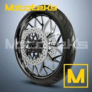 21x3.25 VENOM MAG 鍛造ホイール ブラック マシン ハーレー ツーリング バガー フロント用 21x3.25 VENOM MAG FORGED WHEEL BLACK MACHINE FOR HARLEY TOURING BAGGER FRONT 【並行輸入品】｜カスタムパーツ WORLD倉庫