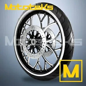 21インチ 21x3.25 ウイルス マグ ホイール ブラック マシン ハーレー ツーリング バガー フロント用 21" 21x3.25 VIRUS MAG WHEEL BLACK MACHINE FOR HARLEY TOURING BAGGER FRONT 【並行輸入品】｜カスタムパーツ WORLD倉庫 176,550円