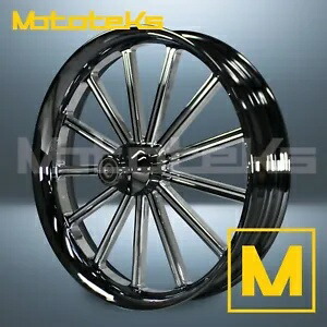 23インチ 23X3.5 サーティーン鍛造マグホイール ブラックマシン ハーレーソフテイル用 フロントリム 23" 23X3.5 THIRTEEN FORGED MAG WHEEL BLACK MACHINE FOR HARLEY SOFTAIL FRONT RIM 【並行輸入品】|カスタムパーツ WORLD倉庫