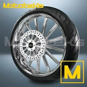 26インチ 26x3.75 サーティーン マグ ホイール クローム ハーレー ソフテイル フロント用 26\