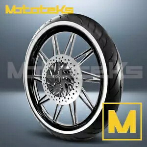 26インチ 26x3.75 エッジ マグ ホイール ブラック マシン ハーレー ソフテイル フロント用 26\