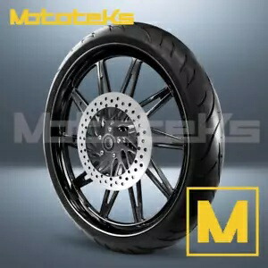 26インチ 26x3.75 エッジ マグ ホイール ブラック ハーレー ソフテイル フロント用 26\