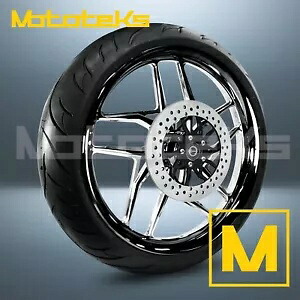 26インチ 26x3.75 HERO MAG ホイール ブラック マシン ハーレー ソフテイル フロント用 26" 26x3.75 HERO MAG WHEEL BLACK MACHINE FOR HARLEY SOFTAIL FRONT 【並行輸入品】｜カスタムパーツ WORLD倉庫
