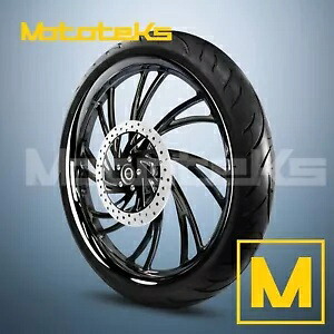 26インチ 26x3.75 NEO MAG ホイール ブラック ハーレー ソフテイル フロント用 26\
