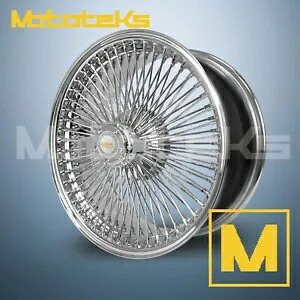 17X8 ルクソール ワイヤー ホイール 100 ストレート FWD クローム リム アダプター ノックオフ ハンマー 17X8 LUXOR WIRE WHEELS 100 STRAIGHT FWD CHROME RIMS ADPATER KNOCK OFF HAMMER 【並行輸入品】