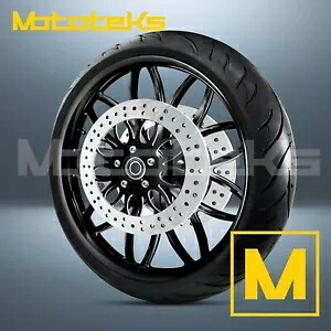 26インチ 26x3.75 レイブ マグ ホイール ブラック ハーレー ツーリング バガー フロント用 26\