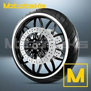 26インチ 26x3.75 レイブ マグ ホイール ブラック ハーレー ツーリング バガー フロント用 26\