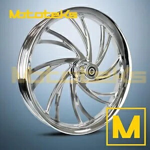 30インチ 30X4.0 鍛造 NEO MAG ホイール ハーレー ツーリング バガー フロント リム用 30" 30X4.0 FORGED NEO MAG WHEEL CHROME FOR HARLEY TOURING BAGGER FRONT RIM 【並行輸入品】｜カスタムパーツ WORLD倉庫