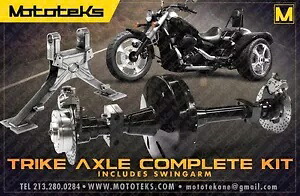 ハーレートライクアクスル変換キット + スイングアームはハーレーツーリングバガー 2002 年以降に適合 HARLEY TRIKE AXLE CONVERSION KIT + SWINGARM FITS HARLEY TOURING BAGGER 2002-PRES 【並行輸入品】
