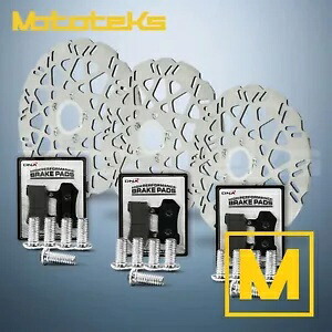11.8 ハーレー メッシュローター ブレーキパッド付き ツーリングバガー用 フロント&リアセット 11.8 HARLEY MESH ROTOR W/ BRAKE PAD FOR TOURING BAGGER FRONT&REAR SET 【並行輸入品】