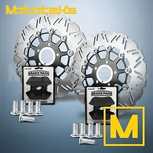 11.5 ハーレー フローティング SS ローター ブレーキパッド付き ソフテイルモデル用 フロント&リアセット 11.5 HARLEY FLOATING SS ROTOR W/ BRAKE PADS FOR SOFTAIL MODELS FRONT&REAR SET 【並行輸入品】