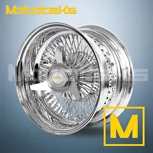 14X6 ルクソール ワイヤー ホイール 72 ストレート レブ リム クローム シングル 1 ピース ホイール セット 14X6 LUXOR WIRE WHEELS 72 STRAIGHT REV RIM CHROME SINGLE 1 PIECE WHEEL SET 【並行輸入品】