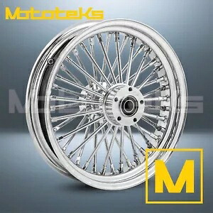 18インチ 18X3.5 ファット スポーク ホイール ハーレー ツーリング バガー フロント用 40 ステンレス スポーク 18\