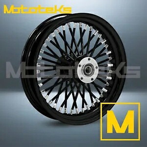 18インチ 18X3.5 ファット スポーク ホイール ハーレー ツーリング バガー リア用 40 ステンレス スポーク 18\