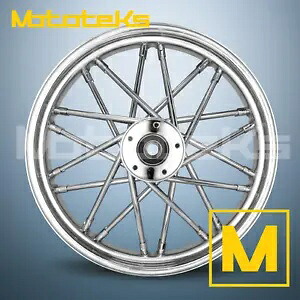 16インチ 16X3.5 ファットスポーク ノヴァ ホイール リア ステンレス ハーレー ソフテイル モデル リアリム用 16\
