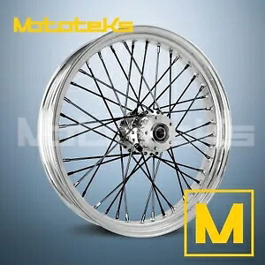 21X3.5 40 スポーク ホイール ステンレス ハーレー ソフテイル用 フロント ホイールのみ (TR) 21X3.5 40 SPOKE WHEEL STAINLESS FOR HARLEY SOFTAIL FRONT WHEEL ONLY (TR) 【並行輸入品】