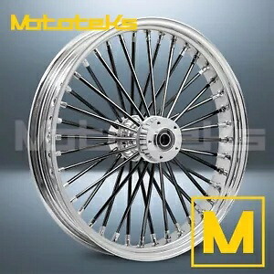 23インチ 23X3.5 ファット スポーク ホイール ハーレー ソフテイル モデル フロント用 40 ステンレス スポーク 23\