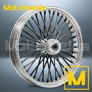 23インチ 23X3.5 ファット スポーク ホイール ハーレー ツーリング バガー フロント用 40 ステンレス スポーク 23\