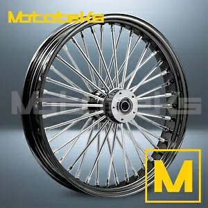 26インチ 26X3.5 ファット スポーク ホイール ハーレー ソフテイル モデル フロント用 40 ステンレス スポーク 26\