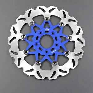 11.5インチ ブルー フローティング リア ブレーキ ローター ハーレー ツーリング FLHR FLHT FLHX FLTRX 用 11.5\