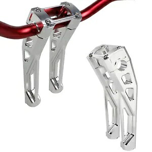 シルバー 30 度プルバック 1.0 インチ ハンドルバー ライザー クランプ ハーレー FXLRST FXST FXBB 用 Silver 30 Degree Pullback 1.0\
