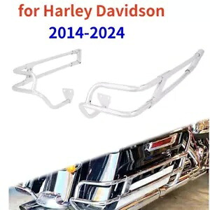 Chrome Saddlebag Guard Rails Fit For Harley Touring Road King Glide 2014 - 2024 Chrome Saddlebag Guard Rails Fit For Harley Touring Road King Glide 2014 - 2024 【並行輸入品】