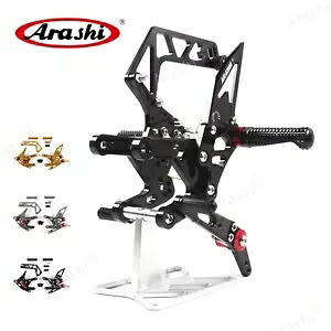 ヤマハ YZF R1 R1M R1S RN32 2015-2023 嵐レーシングフットレストリアセットブラック For Yamaha YZF R1 R1M R1S RN32 2015-2023 Arashi Racing Footrest Rearsets BLACK 【並行輸入品】