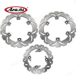 ホンダ CBR600F 1991-1994 CBR F 600 嵐固定フロントリアブレーキディスクローター For Honda CBR600F 1991-1994 CBR F 600 Arashi Fixed Front Rear Brake Disc Rotor 【並行輸入品】